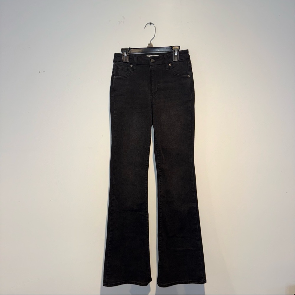 Black RSQ High-Rise Curvy Flare Jeans